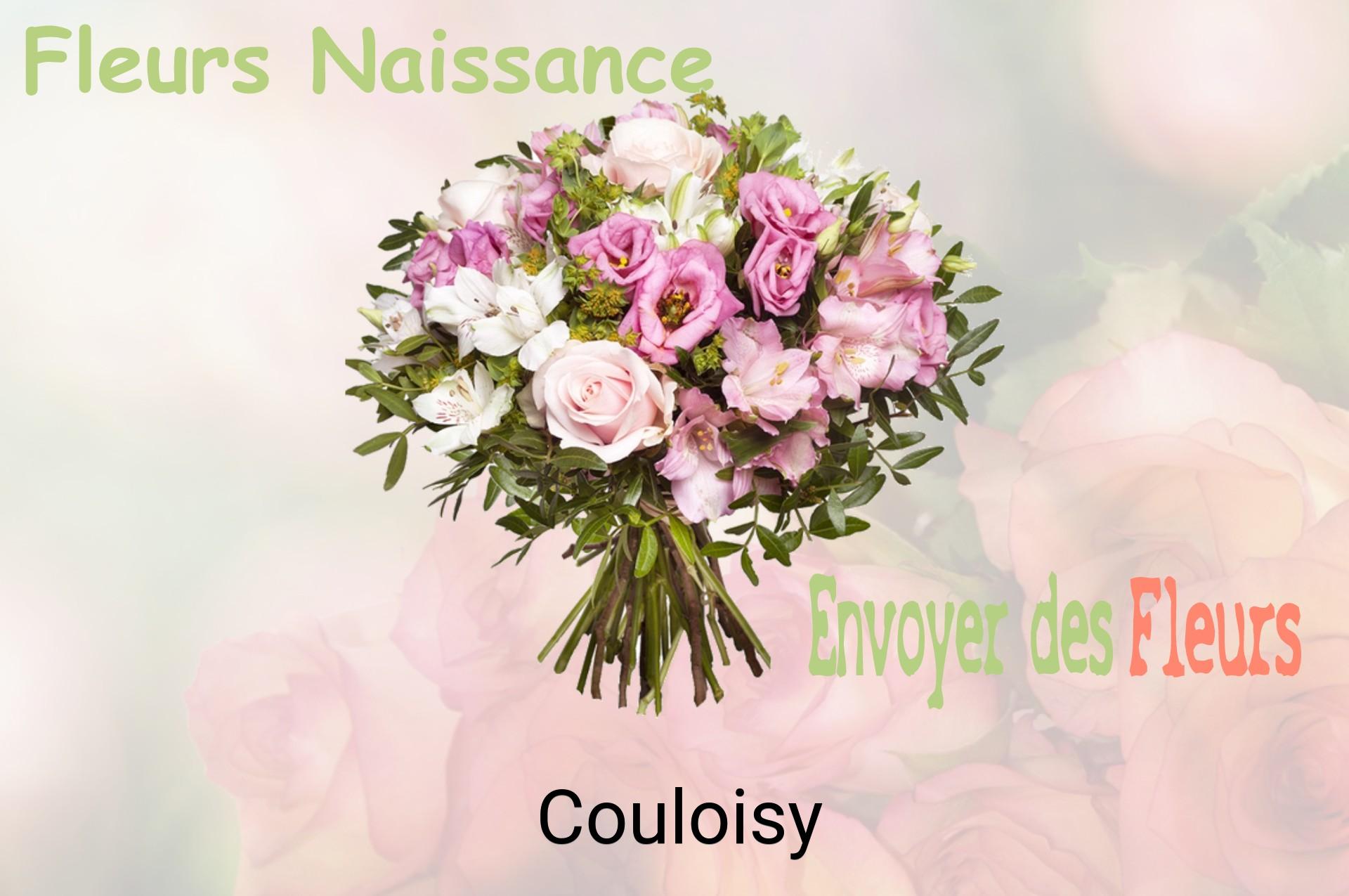 Bouquet de fleurs de naissance livré à Couloisy